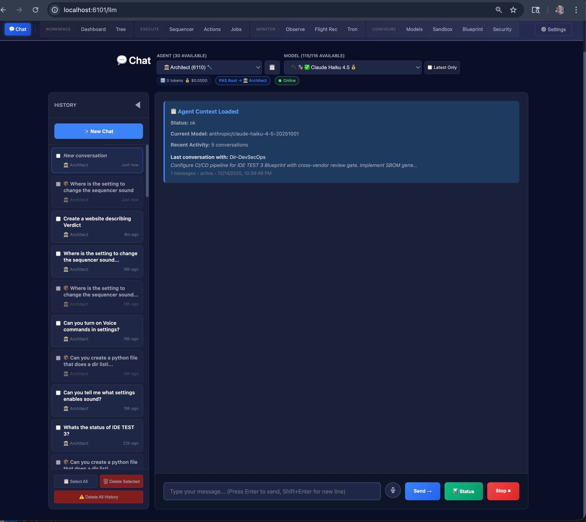 Web Dashboard